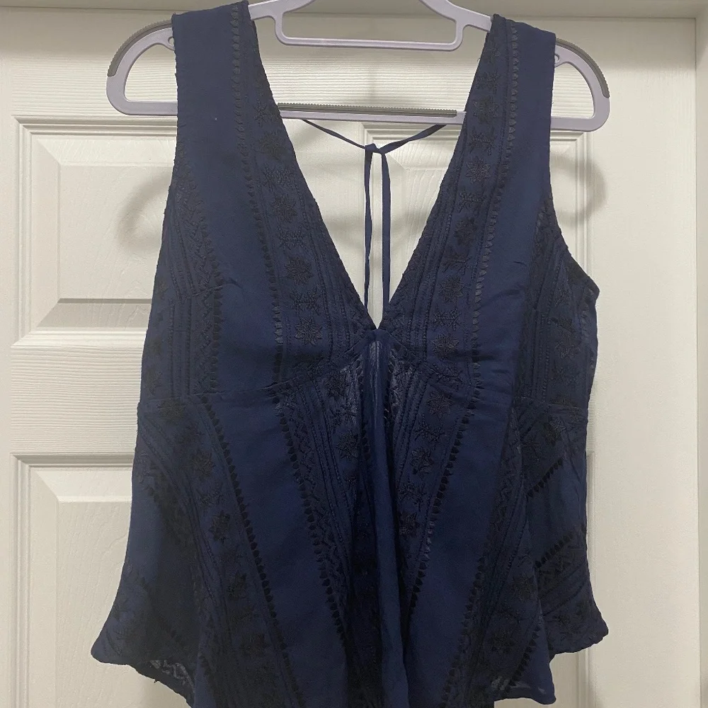 Free‎ People Embroidered Top, Size S/P